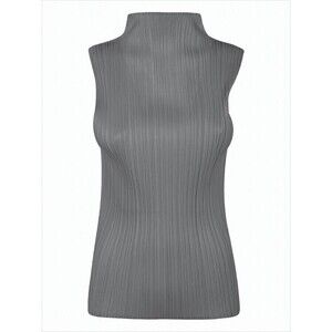 Pleats Please Pleated Texture Sleeveless Top - NWT